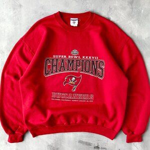 Vintage Tampa Bay Buccaneers Super Bowl Champs Sweatshirt, NFL Football Shirt